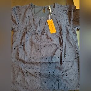 Womens Eyelet Blouse Size Medium